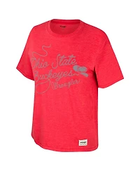 Colosseum Women's Scarlet Ohio State Buckeyes Lasso Oversized T-Shirt