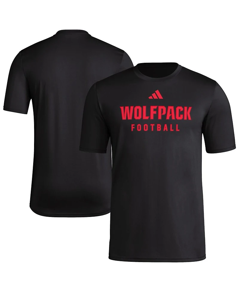 Adidas Men's Nc State Wolfpack Locker Practice Football Pre-Game T-Shirt