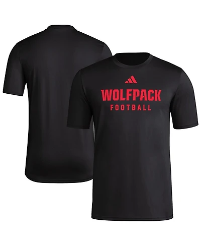 Adidas Men's Nc State Wolfpack Locker Practice Football Pre-Game T-Shirt