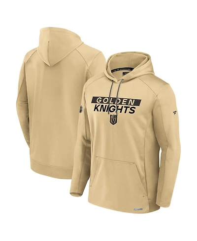 Fanatics Men's Gold Vegas Golden Knights Pro Rink Fleece Pullover Hoodie