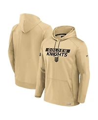 Fanatics Men's Gold Vegas Golden Knights Pro Rink Fleece Pullover Hoodie