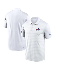 Nike Men's White Buffalo Bills Sideline Victory Dri-fit Polo Shirt