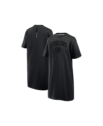 Fanatics Women's Black Pittsburgh Steelers Elements Go Tri-Blend Dress