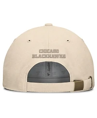 Fanatics Men's Tan Chicago Blackhawks Front Office Canvas Adjustable Hat