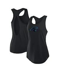 Fanatics Women's Black Carolina Panthers Iron Fan Tank Top