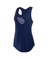 Fanatics Women's Navy Tennessee Titans Iron Fan Tank Top