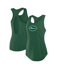 Fanatics Women's Green New York Jets Iron Fan Tank Top