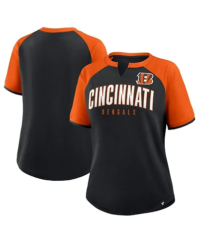 Fanatics Women's Black/Orange Cincinnati Bengals Height Advantage T-Shirt
