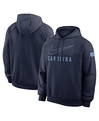 Nike Men's Navy North Carolina Tar Heels Premium Raglan Performance Pullover Hoodie