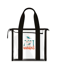 Wear by Erin Andrews Miami Dolphins Stadium Tote Bag with Team Color Trim