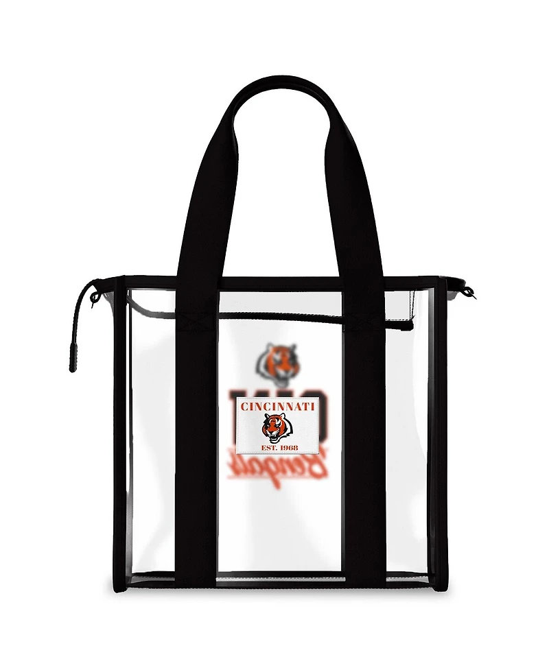 Wear by Erin Andrews Cincinnati Bengals Stadium Tote Bag with Team Color Trim