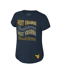 Colosseum Big Boys and Girls Navy West Virginia Mountaineers Rogan T-Shirt