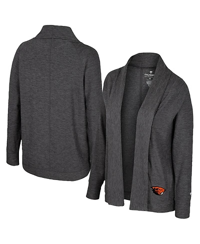 Colosseum Women's Charcoal Oregon State Beavers Dash Cardigan