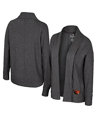 Colosseum Women's Charcoal Oregon State Beavers Dash Cardigan
