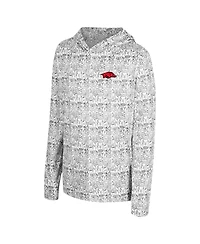 Colosseum Big Boys and Girls Black Arkansas Razorbacks All-Over Print Hoodie