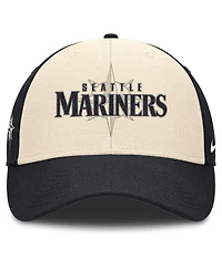 Nike Men's Navy/Natural Seattle Mariners Statement Club Performance Adjustable Hat