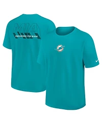 Nike Men's Aqua Miami Dolphins Dominate the Game Essential Max90 T-Shirt