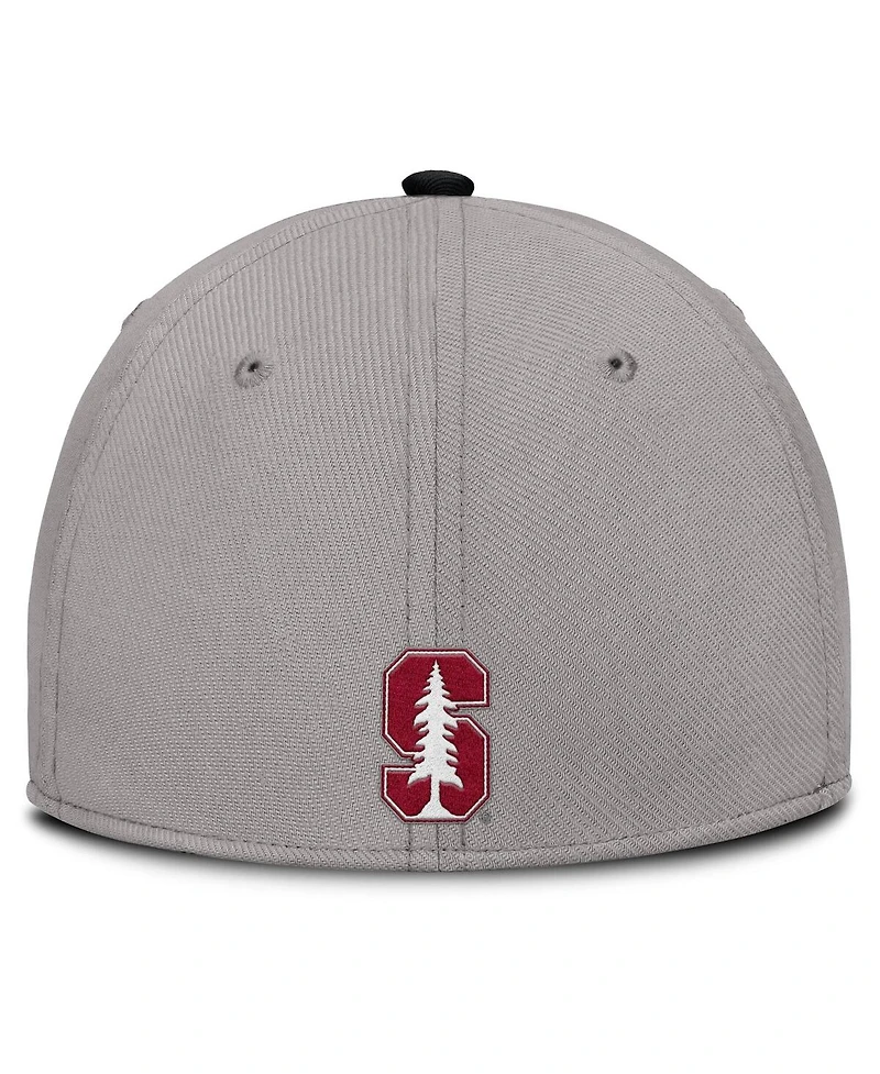 Nike Men's Gray Stanford Cardinal Rise Prep Performance Flex Hat