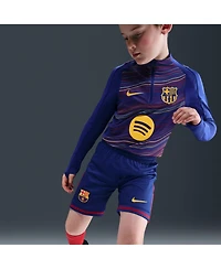 Nike Big Boys and Girls Blue Barcelona 2025/26 Dri-fit Stadium Shorts
