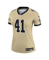 Nike Women's Alvin Kamara Gold New Orleans Saints Gameday Golds Alternate Legend Player Performance Top
