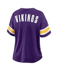 Fanatics Women's Purple Minnesota Vikings Redzone Curl Route T-Shirt
