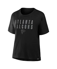 Fanatics Women's Black Atlanta Falcons Blackout Kneel Down Legacy T-Shirt