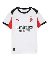 Puma Big Boys and Girls White Ac Milan 2025/26 Replica Jersey