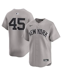Nike Men's Gerrit Cole Gray New York Yankees Road Limited Player Jersey