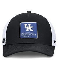 Nike Men's Black/White Kentucky Wildcats 2025 On-Field Rise Engineered Trucker Adjustable Hat