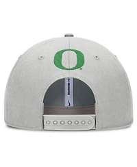 Nike Men's Gray Oregon Ducks 2025 Sideline Dust Pinched Rise Adjustable Hat