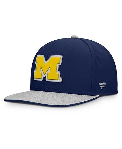 Fanatics Men's Navy Michigan Wolverines Loden Snapback Hat