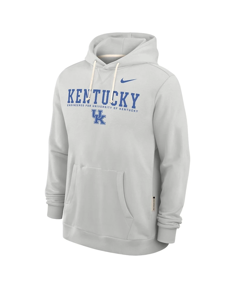 Nike Men's Gray Kentucky Wildcats 2025 Sideline Standard Issue Dri-fit Hoodie