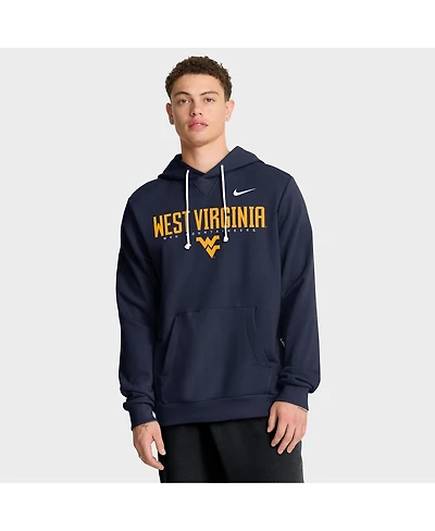 Nike Men's Navy West Virginia Mountaineers 2025 Sideline Standard Issue Dri-fit Hoodie