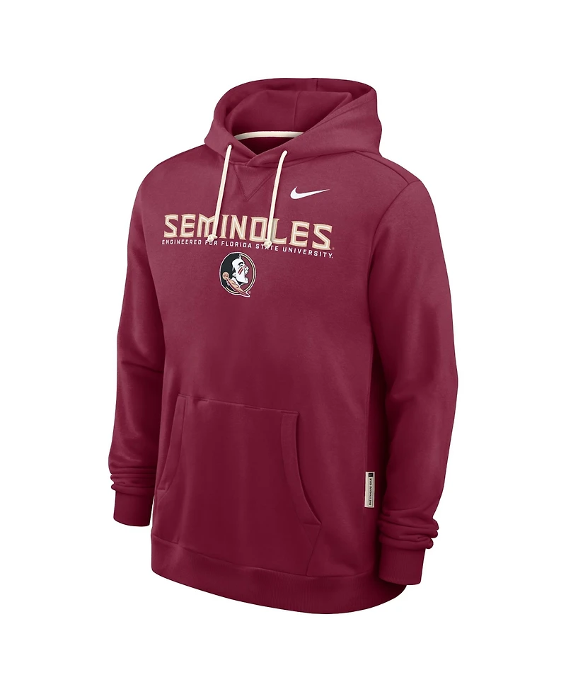 Nike Men's Garnet Florida State Seminoles 2025 Sideline Standard Issue Dri-fit Hoodie