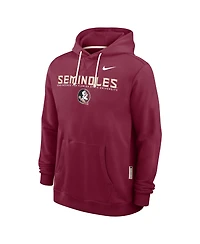 Nike Men's Garnet Florida State Seminoles 2025 Sideline Standard Issue Dri-fit Hoodie