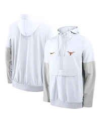 Nike Men's White Texas Longhorns Anorak Half-Zip Hoodie Jacket