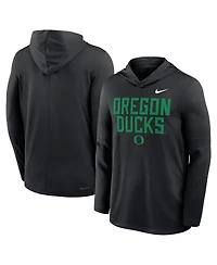 Nike Men's Oregon Ducks 2025 Sideline Performance Long Sleeve Hoodie T-Shirt
