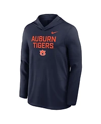 Nike Men's Navy Auburn Tigers 2025 Sideline Dri-fit Long Sleeve Hoodie T-Shirt