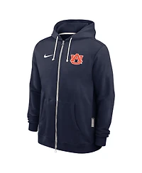 Nike Men's Navy Auburn Tigers 2025 Sideline Standard Issue Dri-fit Full-Zip Hoodie