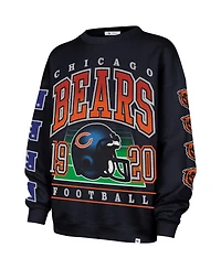 '47 Brand Women's Navy Chicago Bears Go Big Oversized Pullover Sweatshirt