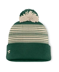 Fanatics Green Minnesota Wild Fundamental Spirit Cuffed Pom Knit Hat
