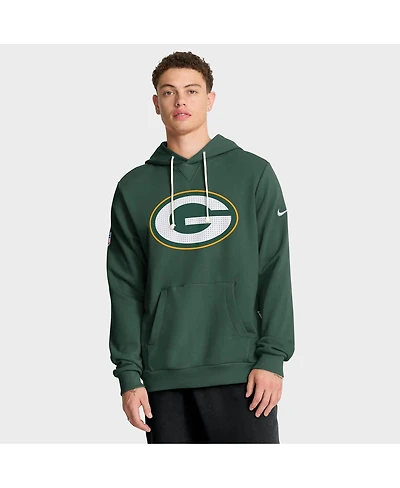 Nike Men's Green Bay Packers Sideline Standard Issue Initial Home Dri-fit Hoodie