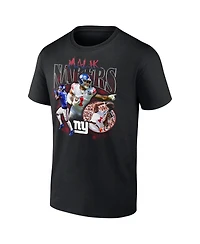 Fanatics Men's Malik Nabers Black New York Giants Notorious Player Graphic T-Shirt
