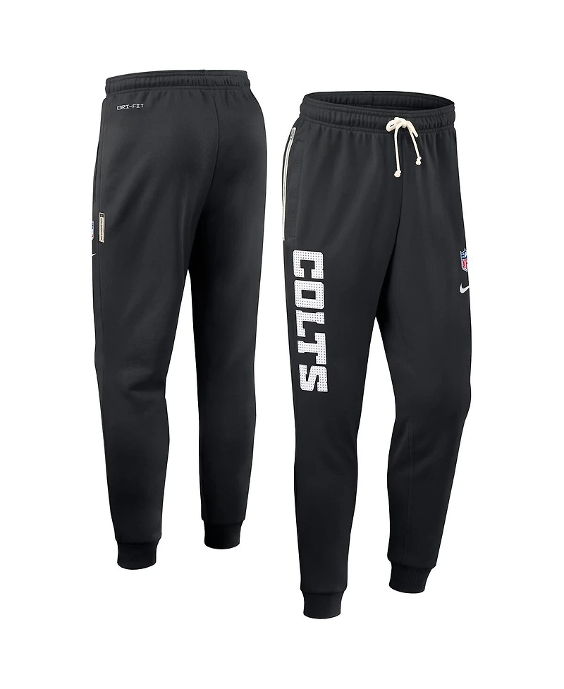 Nike Men's Black Indianapolis Colts Sideline Standard Issue Ground Game Dri-fit Taper Pants
