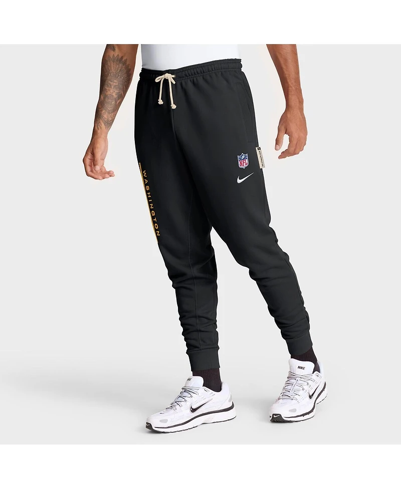 Nike Men's Black Washington Commanders Sideline Standard Issue Ground Game Dri-fit Taper Pants
