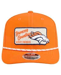 New Era Men's Orange Denver Broncos Chant 9SEVENTY Stretch-Snap Hat