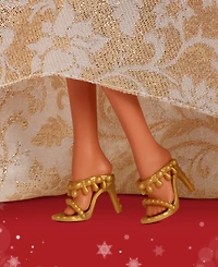 Barbie 2025 Holiday Barbie Doll with Dark Brown Hair