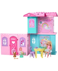 Barbie Chelsea Pop-Up Doll House with Doll and 15 Plus Accessories