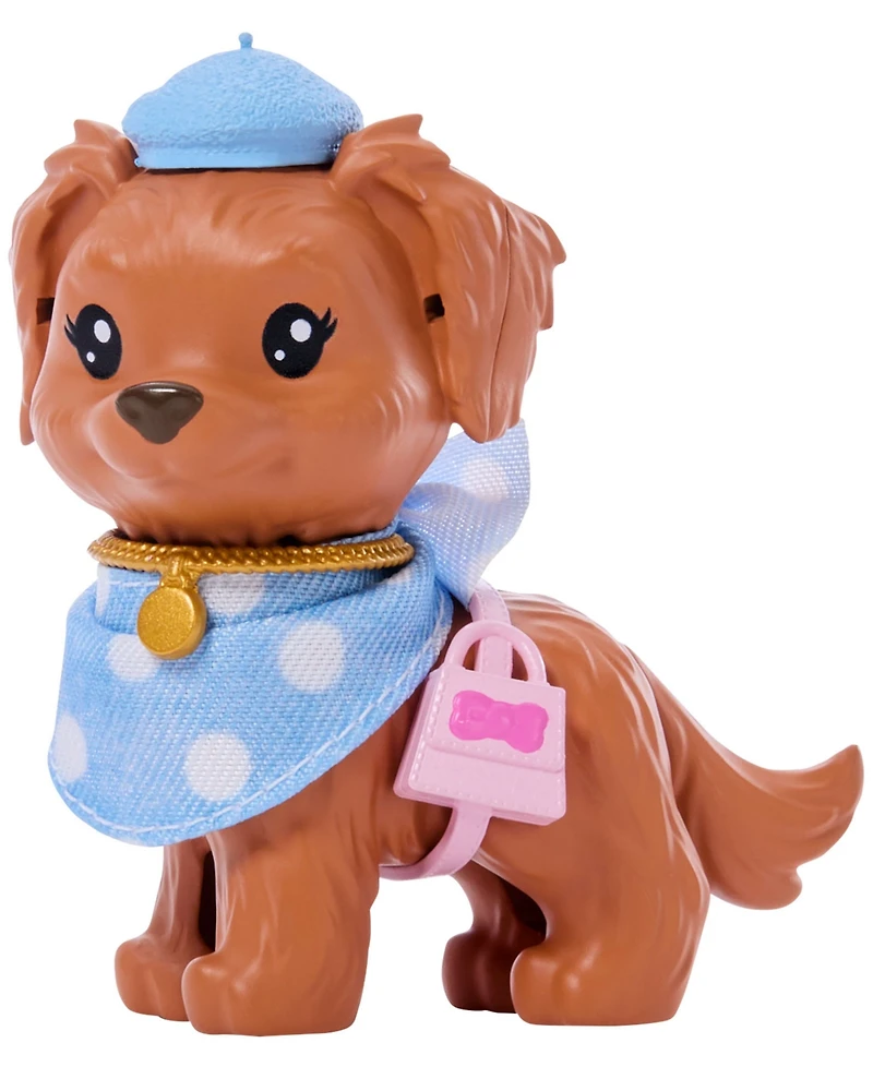 Barbie Twinning Looks Fashion Doll with Pet Dog Matching Clothes Accessories