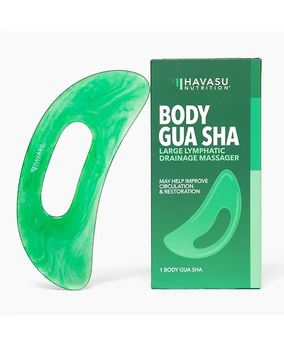 Havasu Nutrition Body Gua Sha Tool, Large Gua Sha for Legs, Arms & Face, Body Guasha Tool for Lymphatic Drainage, Circulation & Cellulite Relief